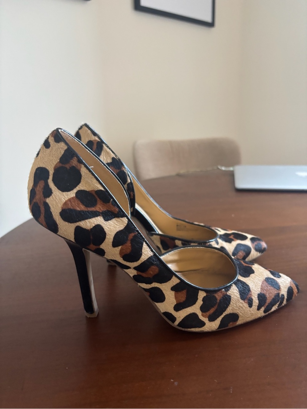 BCBG Generation Leopard Print Pointed Toe High Heels - Women Shoes